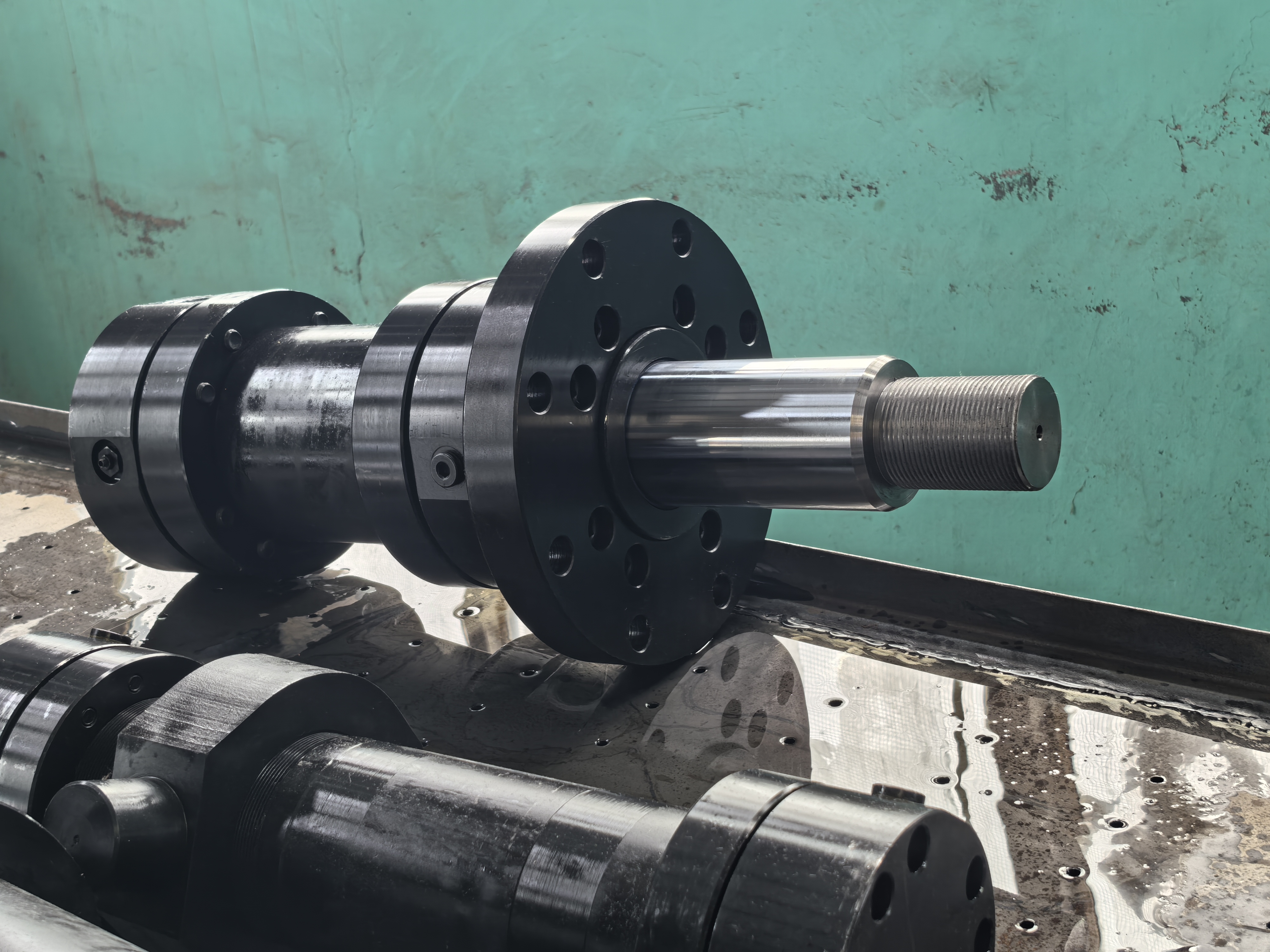 17ton Clamp Hydraulic Cylinder Flange Telescopic Double Acting Heavy Duty Oil Cylinder for Industry