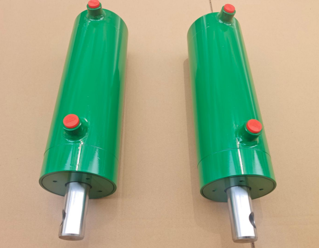 Double Acting Mini Oil Cylinder Custom Piston Hydraulic Cylinders with Flange Earrings Punching 32/40/50mm for Agricultural